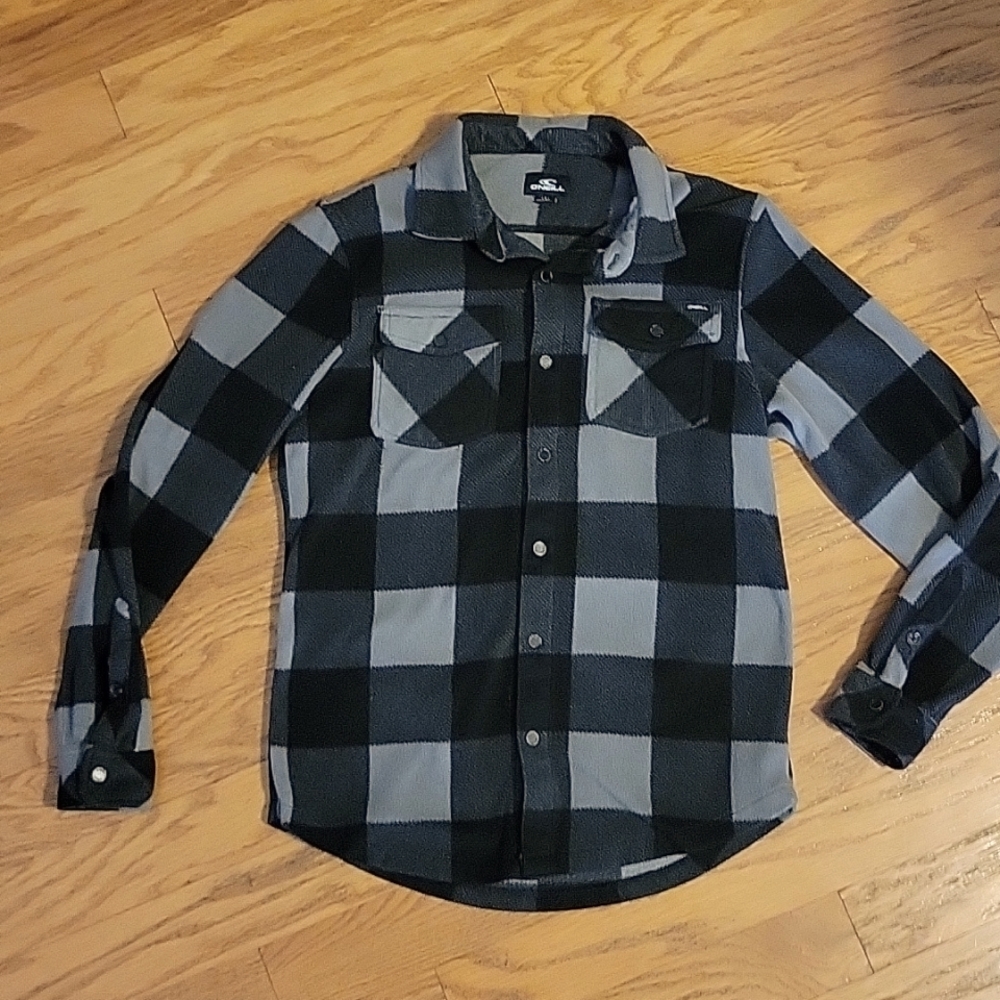 O'Neill Snap Closure Jacket Black & Gray